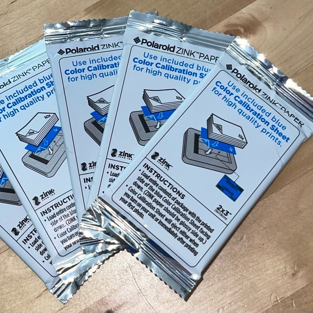 Polaroid "ZINK" Zero Ink Paper 50 Sheets (Five packs of 10)